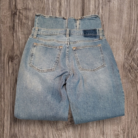 Abercrombie & Fitch Women's Blue Denim Jeans w/High Ankle Slit, Size 27 (4), - Picture 4 of 6